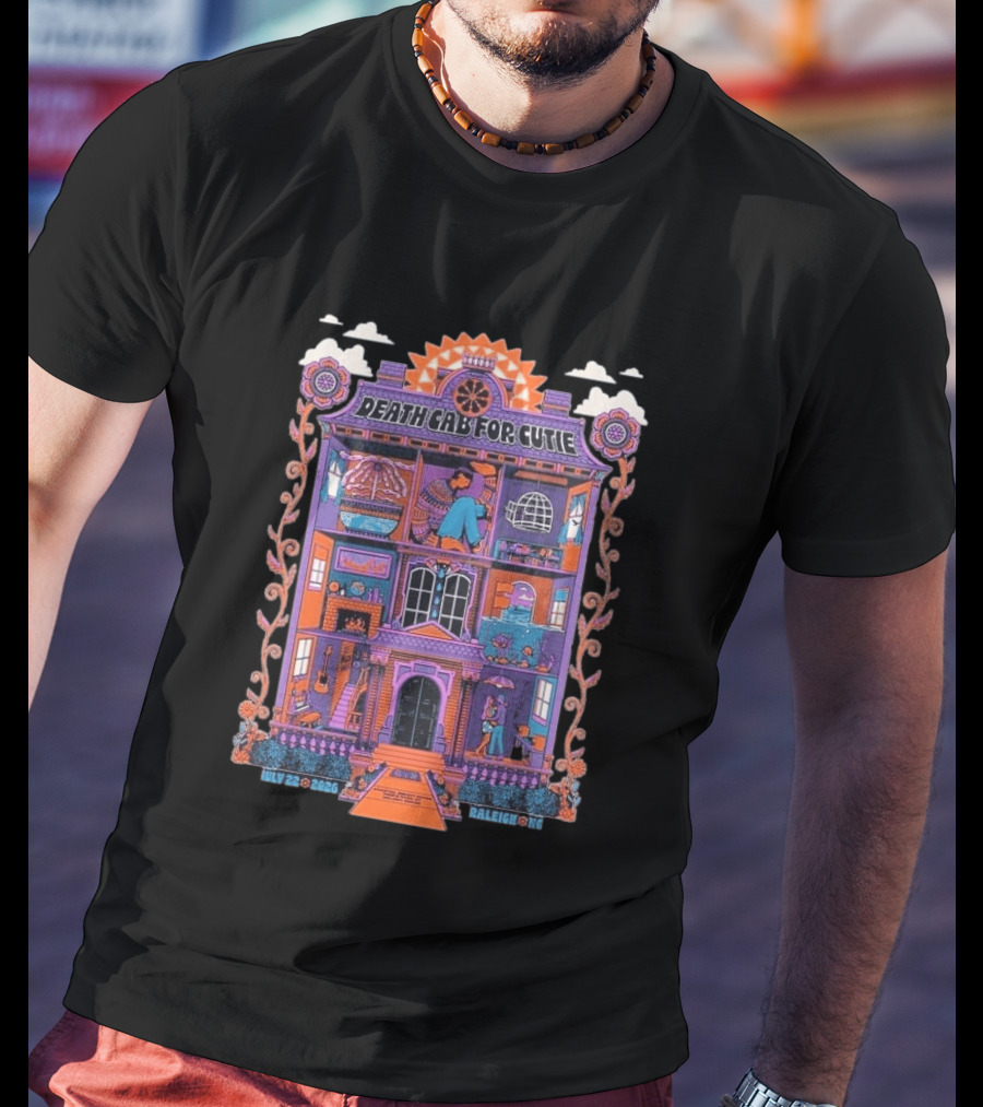 Death Cab For Cutie At Coastal Credit Union Music Park Walnut Creek Raleigh July 22 2026 T-Shirt