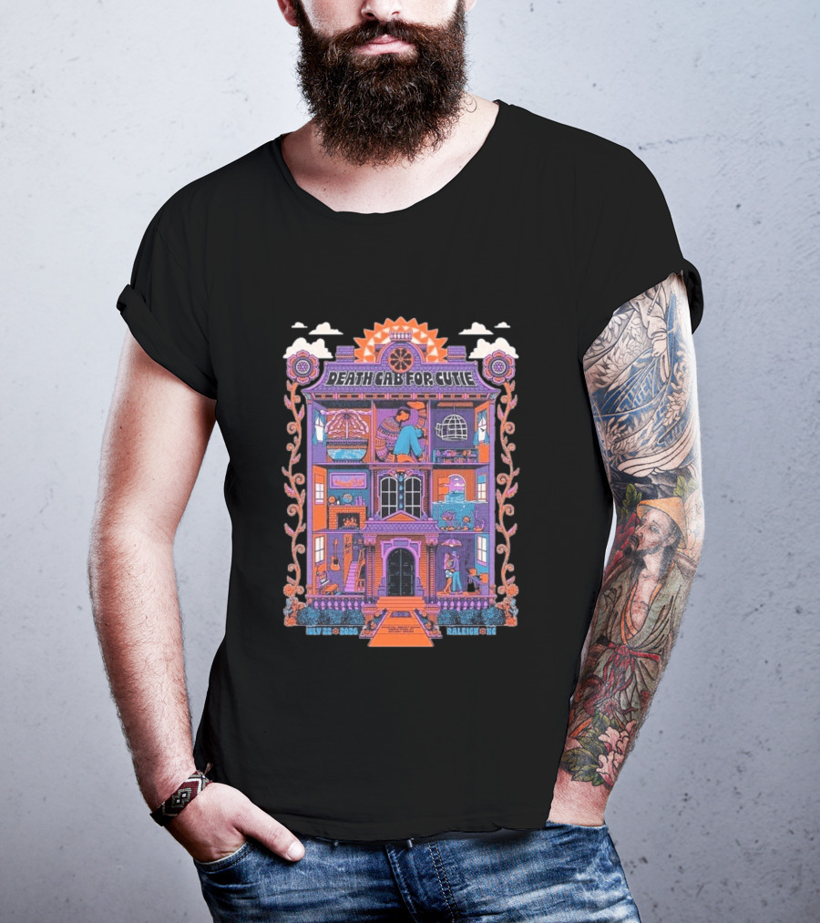 Death Cab For Cutie At Coastal Credit Union Music Park Walnut Creek Raleigh July 22 2026 T-Shirt