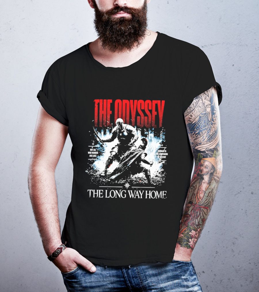 The Odyssey The Long Way Home Skiing Adventure T-Shirt
