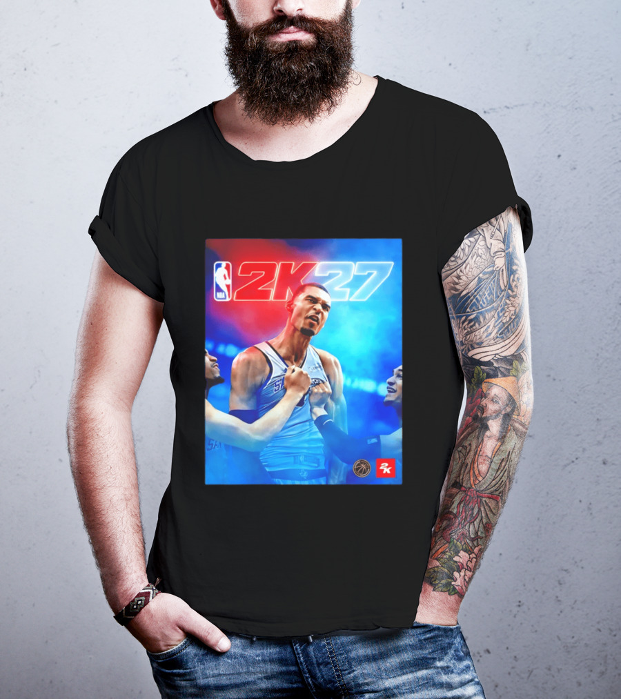 NBA 2K27 Victor Wembanyama San Antonio Spurs T-Shirt