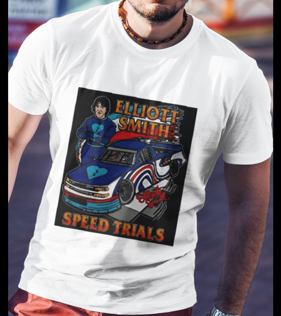 Elliott Smith Speed Trials Racing Car T-Shirt
