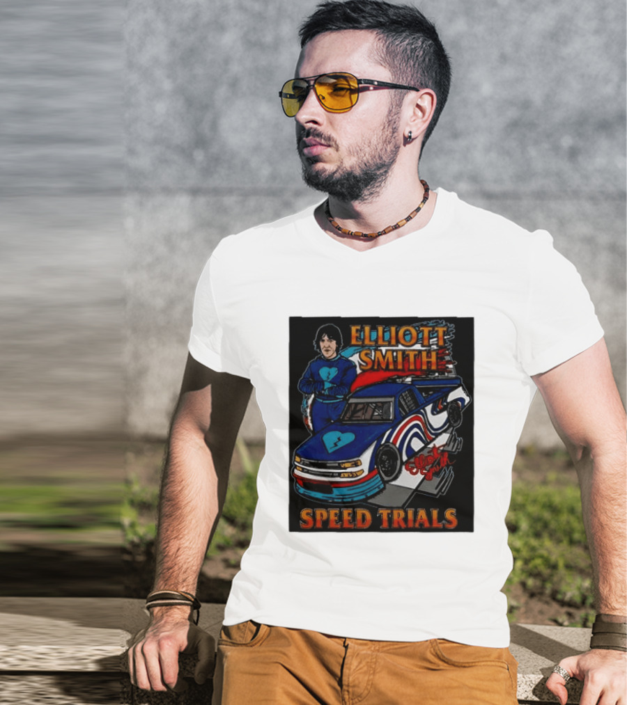 Elliott Smith Speed Trials Racing Car T-Shirt