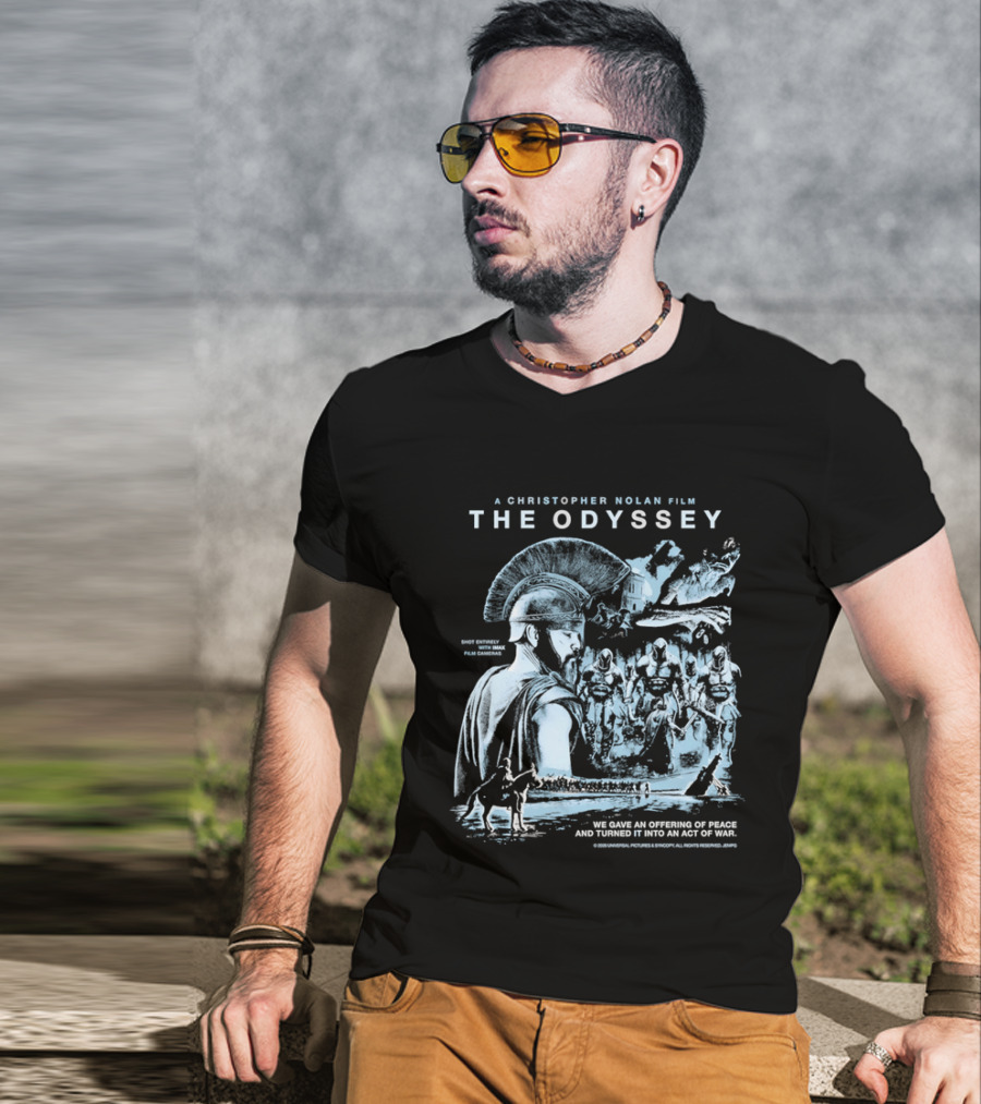 Christopher Nolan Film The Odyssey Offering Of Peace Act Of War T-Shirt