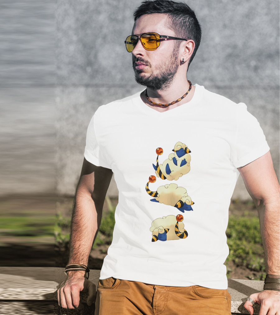 Mareep Trio In Sleepy Poses Cozy Nights T-Shirt
