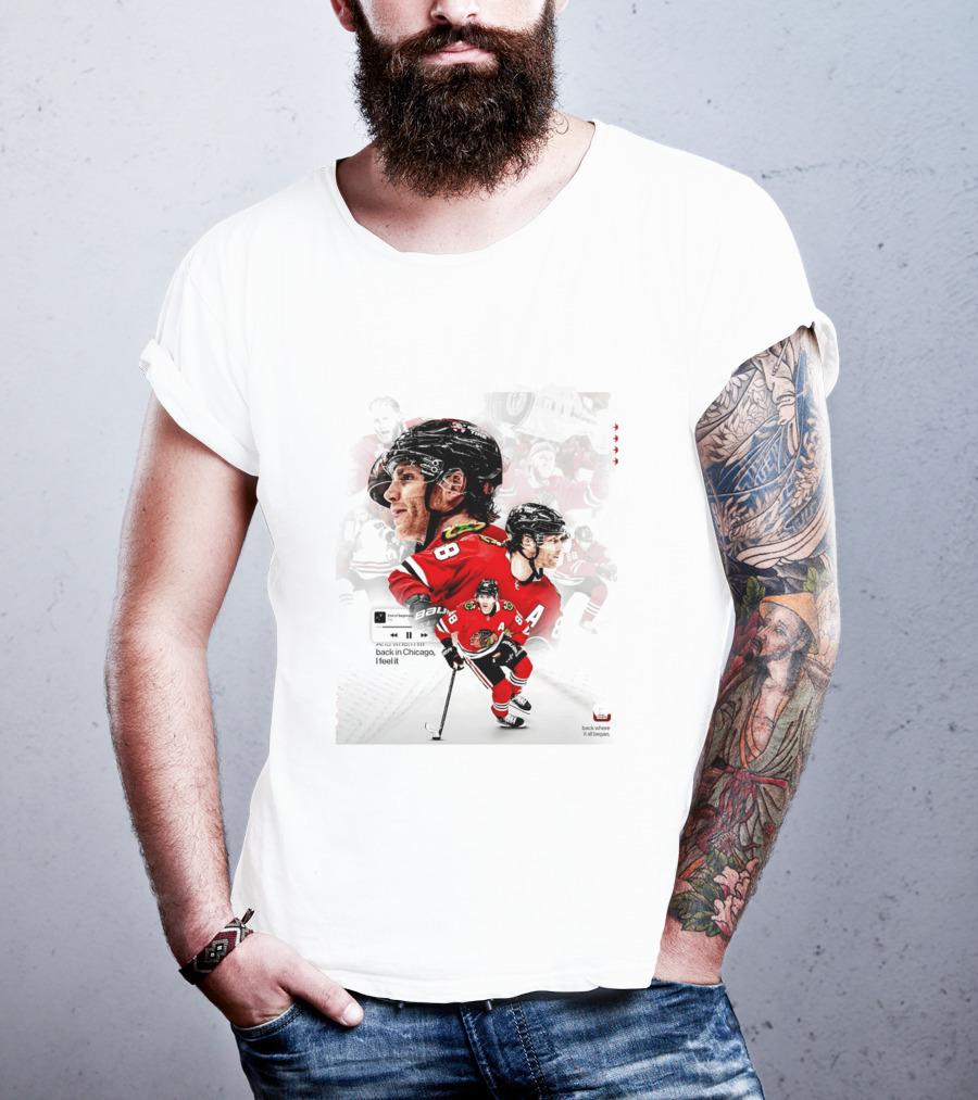 Patrick Kane Chicago Blackhawks Back Where It All Began End Of Beginning 88 T-Shirt