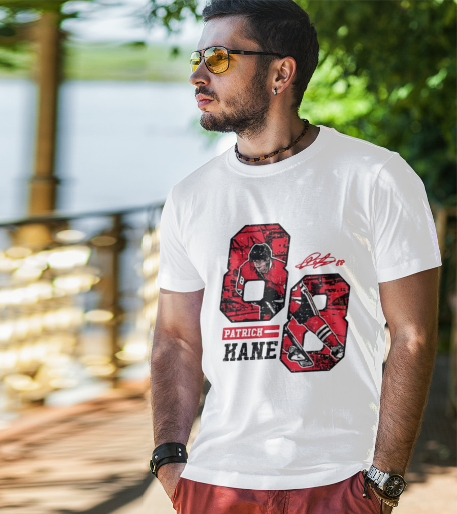 Patrick Kane Chicago Blackhawks 88 Comic Style Collaboration T-Shirt