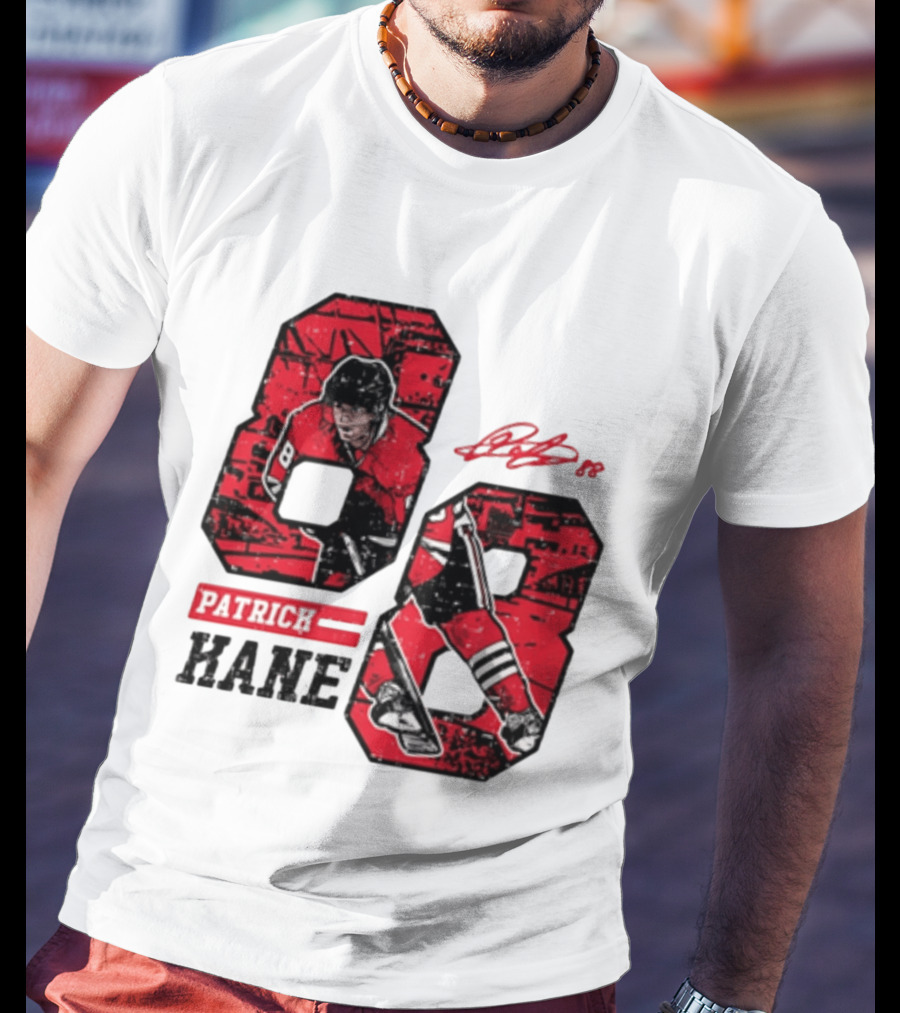Patrick Kane Chicago Blackhawks 88 Comic Style Collaboration T-Shirt