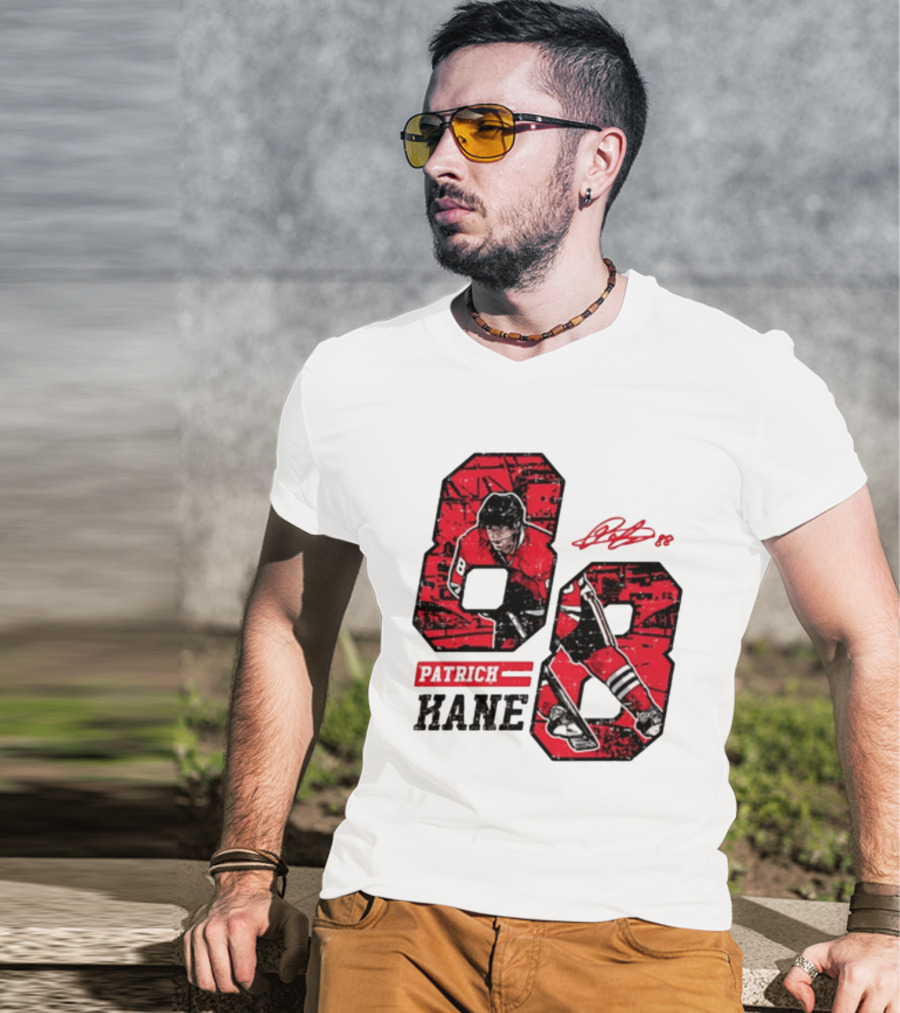 Patrick Kane Chicago Blackhawks 88 Comic Style Collaboration T-Shirt
