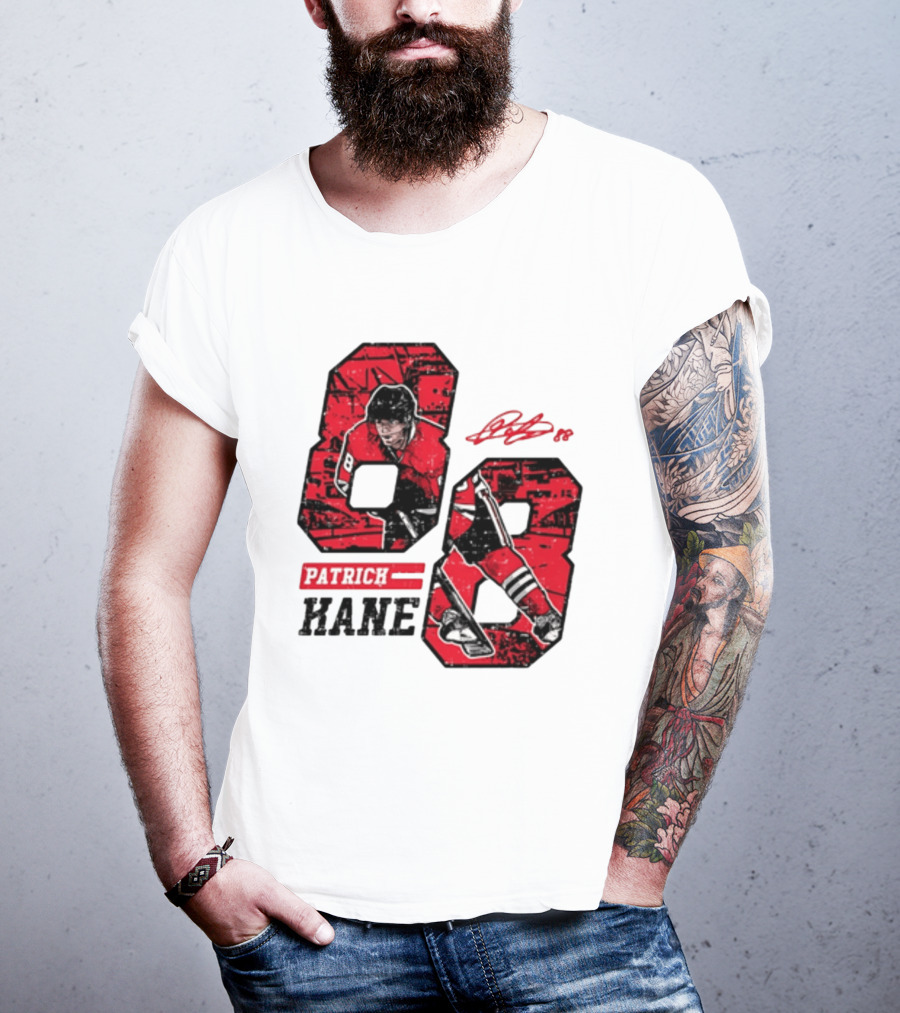 Patrick Kane Chicago Blackhawks 88 Comic Style Collaboration T-Shirt