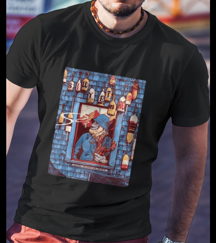 Billy Strings Portland ME 2026 Night 2 Event Cross Insurance Arena July 25 Dan Dippel Coastal Fisherman T-Shirt