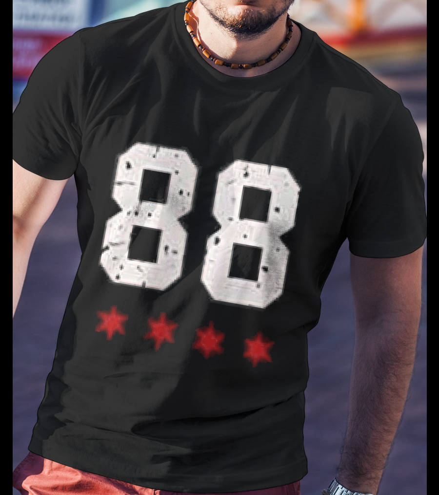 Chicago Blackhawks Showtime Returns 88 Three Red Stars T-Shirt