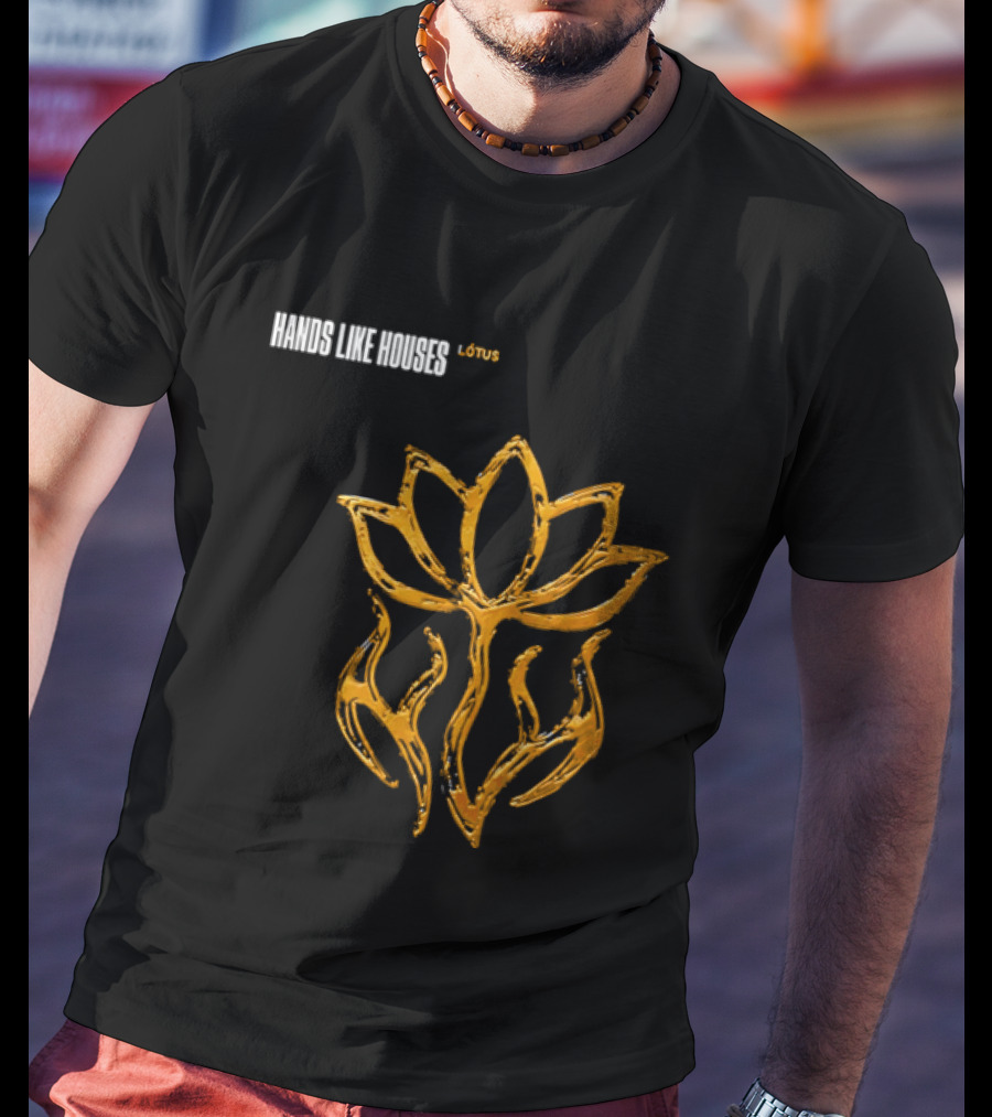 Hands Like Houses Lotus Symbol Yellow T-Shirt