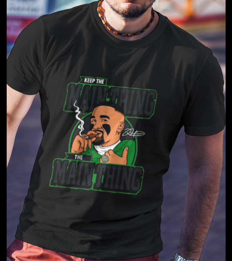 Keep The Main Thing Mascot Smoking Cigar Sports T-Shirt