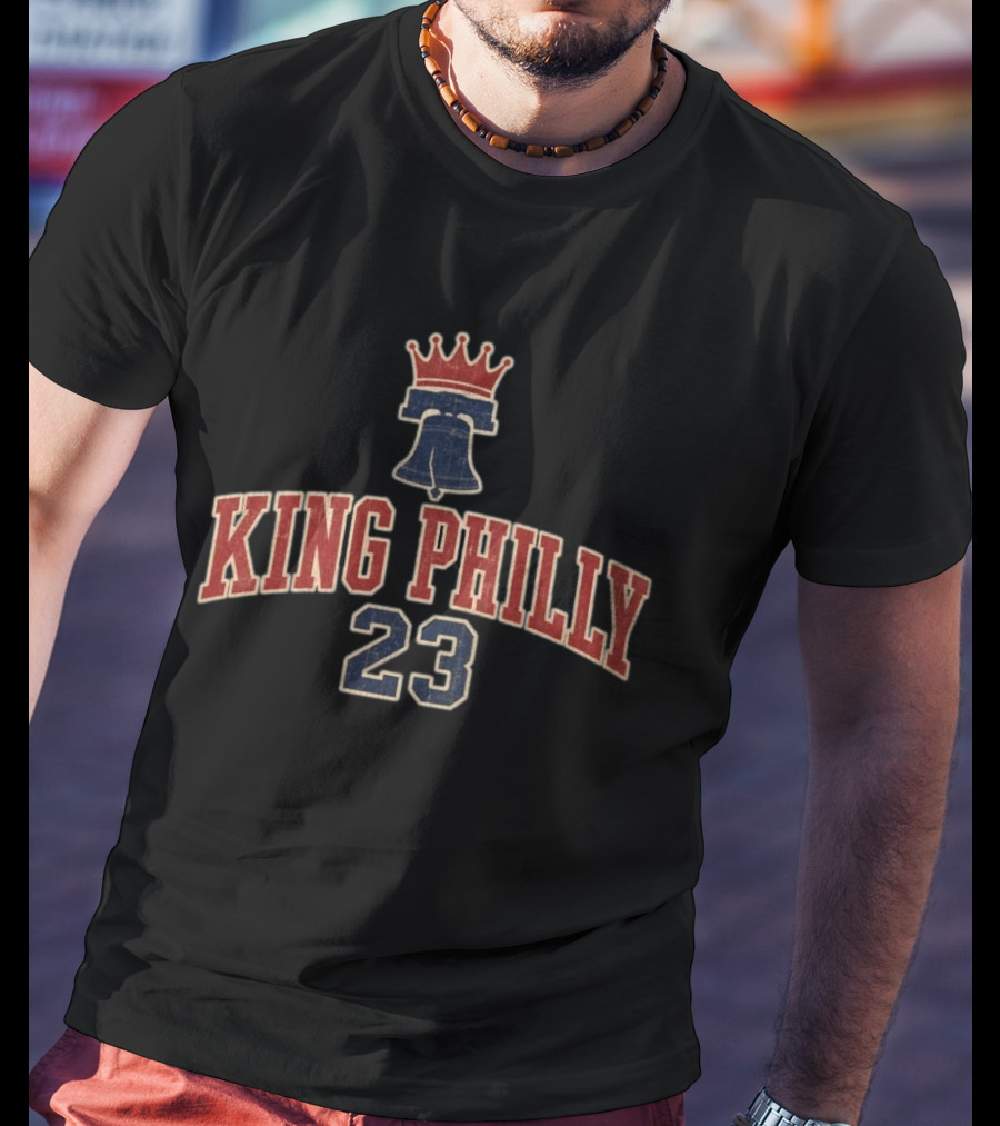 King Philly 23 Crown Bell LeBron James Philadelphia T-Shirt
