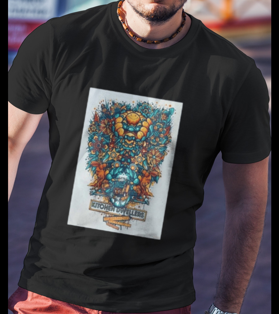 Kitchen Dwellers Winter Park CO July 24 25 2026 Tour Psychedelic Floral T-Shirt