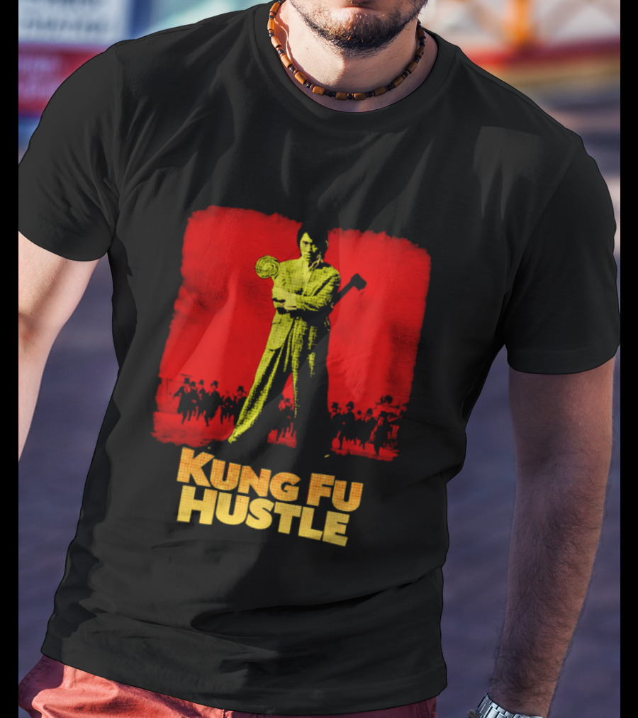 Kung Fu Hustle Axe Lollipop Scene Red T-Shirt