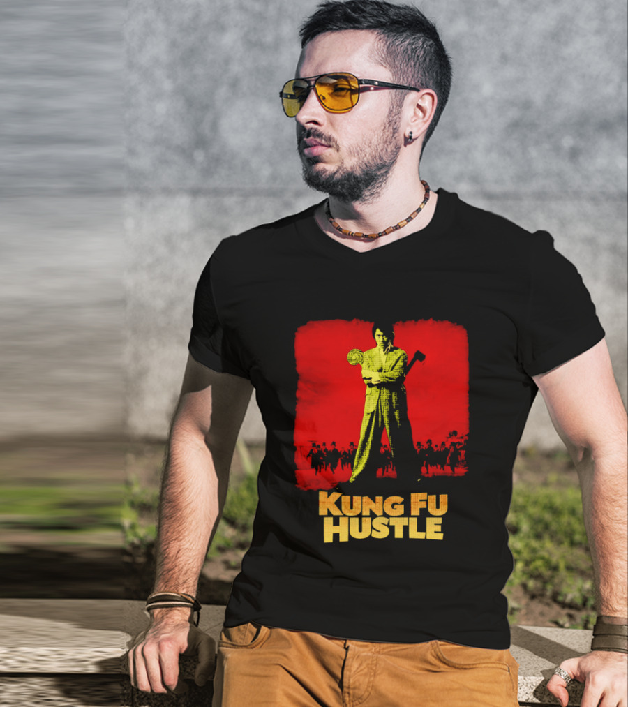 Kung Fu Hustle Axe Lollipop Scene Red T-Shirt