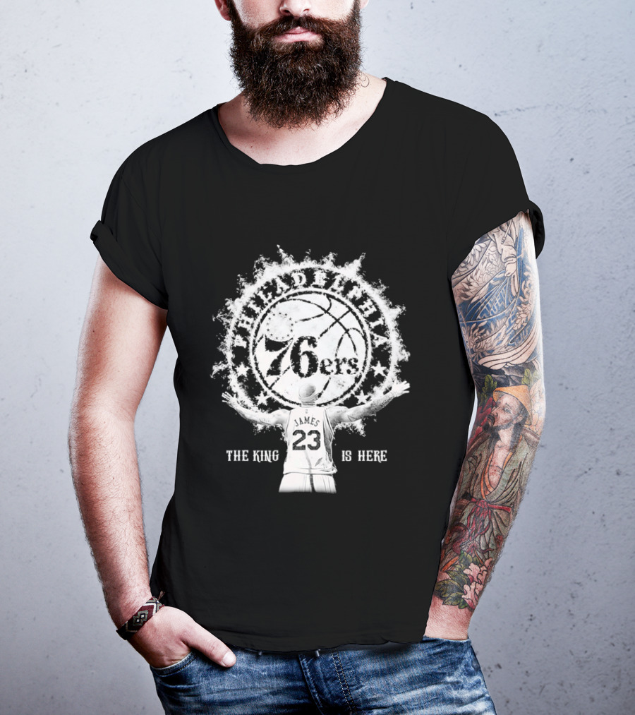 Philadelphia 76ers 23 Witness The King Is Here T-Shirt