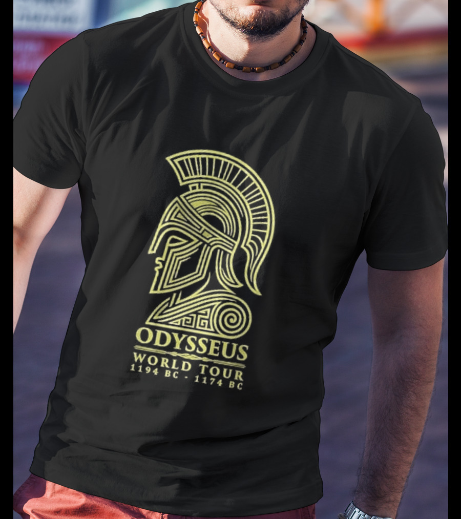 Odysseus World Tour 1194 BC 1174 BC Spartan Helmet T-Shirt
