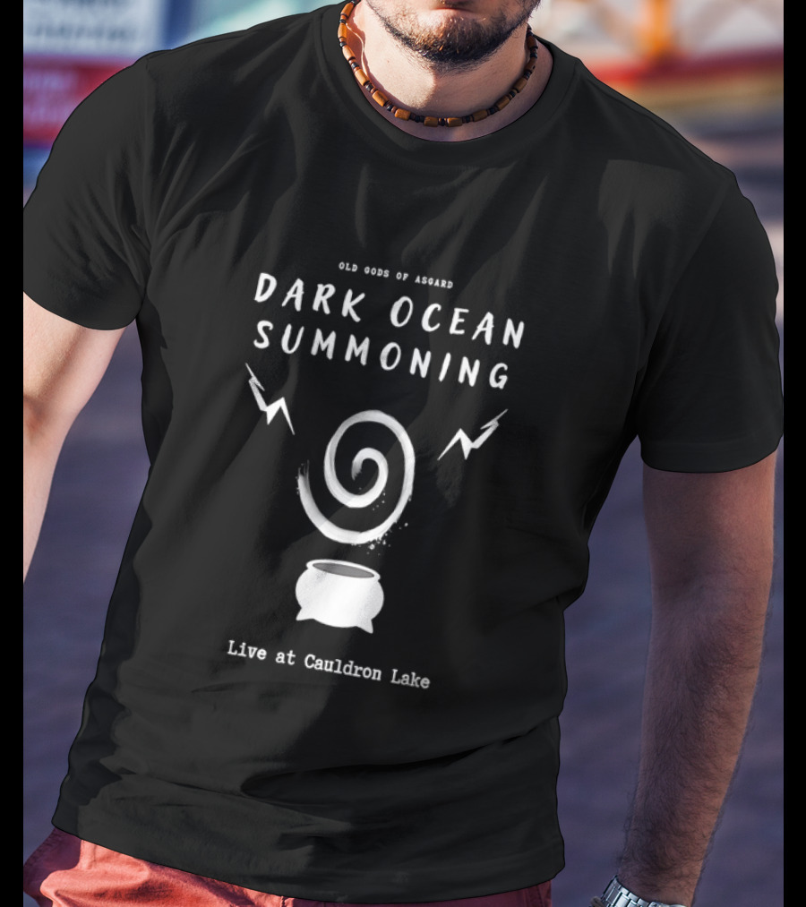 Old Gods Of Asgard Dark Ocean Summoning Live At Cauldron Lake T-Shirt