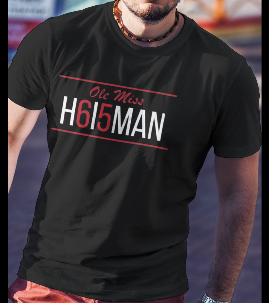 Ole Miss H615MAN 2026 Heisman Trophy Candidate Football T-Shirt
