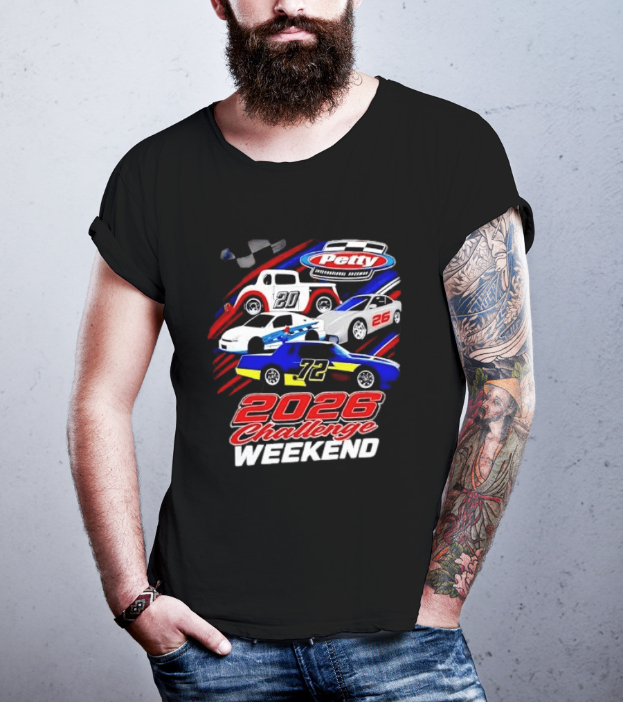 Petty International Raceway 2026 Challenge Weekend Race Cars 20 26 72 T-Shirt