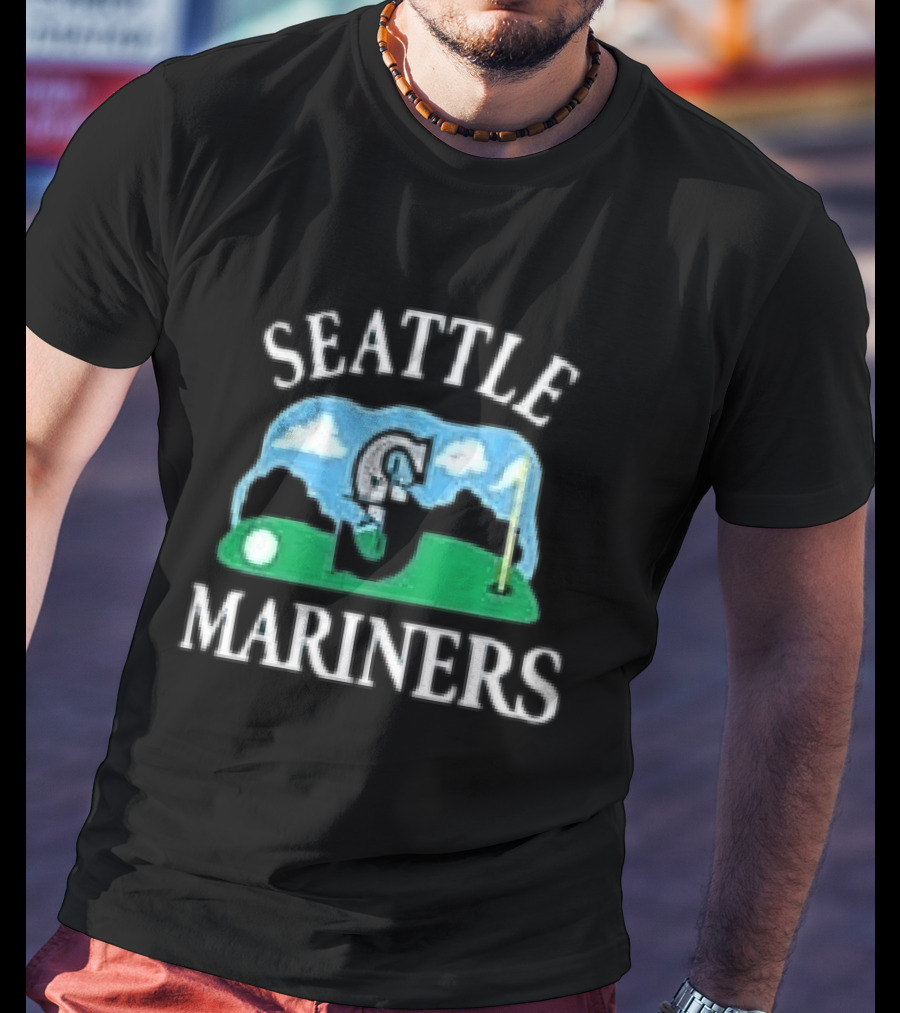 Seattle Mariners '47 Plackard Foundation Unicorn Golf T-Shirt
