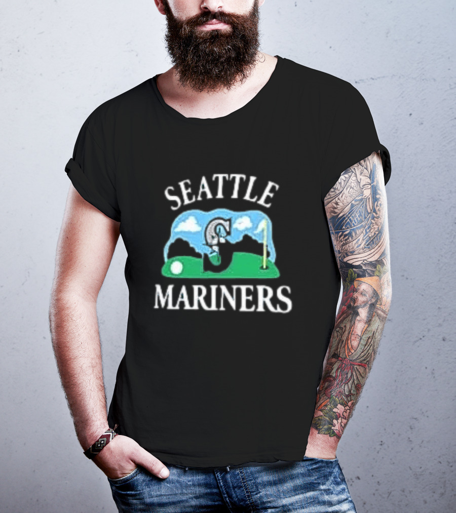 Seattle Mariners '47 Plackard Foundation Unicorn Golf T-Shirt