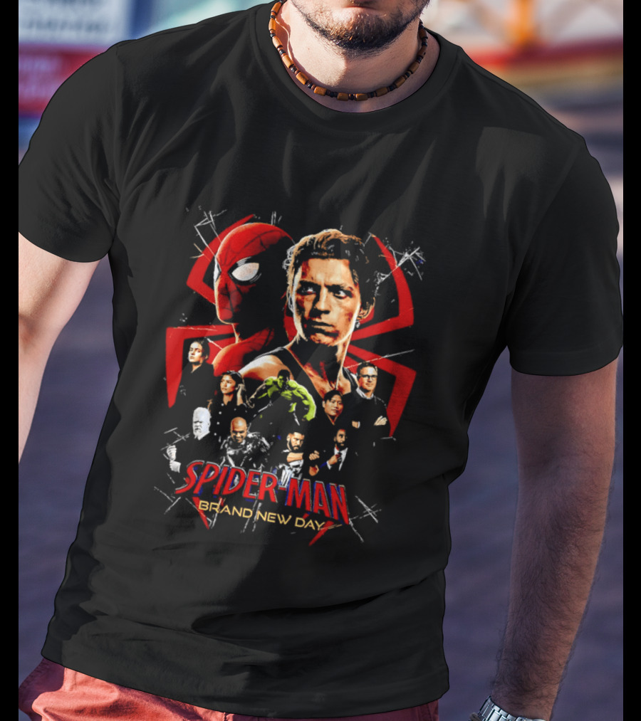 Spider Man Brand New Day Heroes Collage T-Shirt