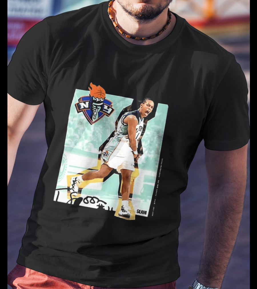 WNBA Legends Teresa Weatherspoon New York Liberty SLAM T-Shirt