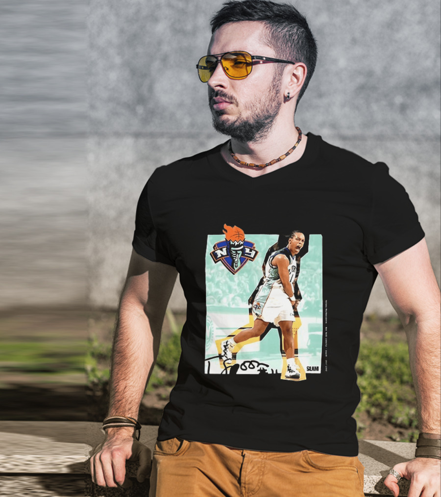 WNBA Legends Teresa Weatherspoon New York Liberty SLAM T-Shirt