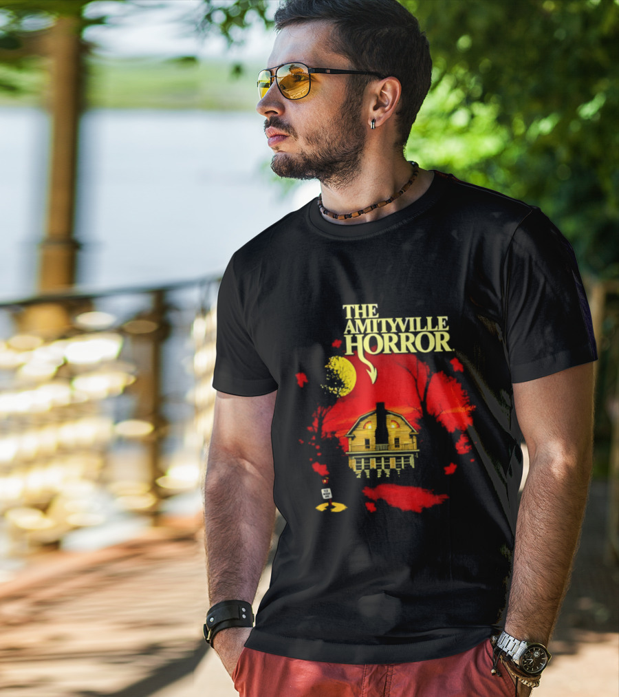 The Amityville Horror Haunted House Red Sky T-Shirt