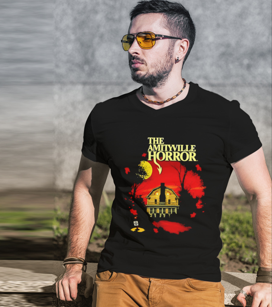 The Amityville Horror Haunted House Red Sky T-Shirt