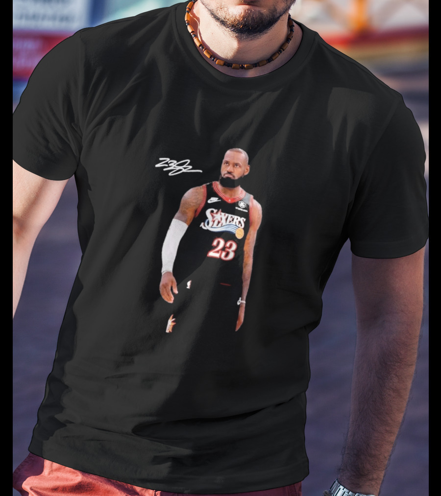 LeBron James Sixers 23 Signature Farewell Last Ride T-Shirt