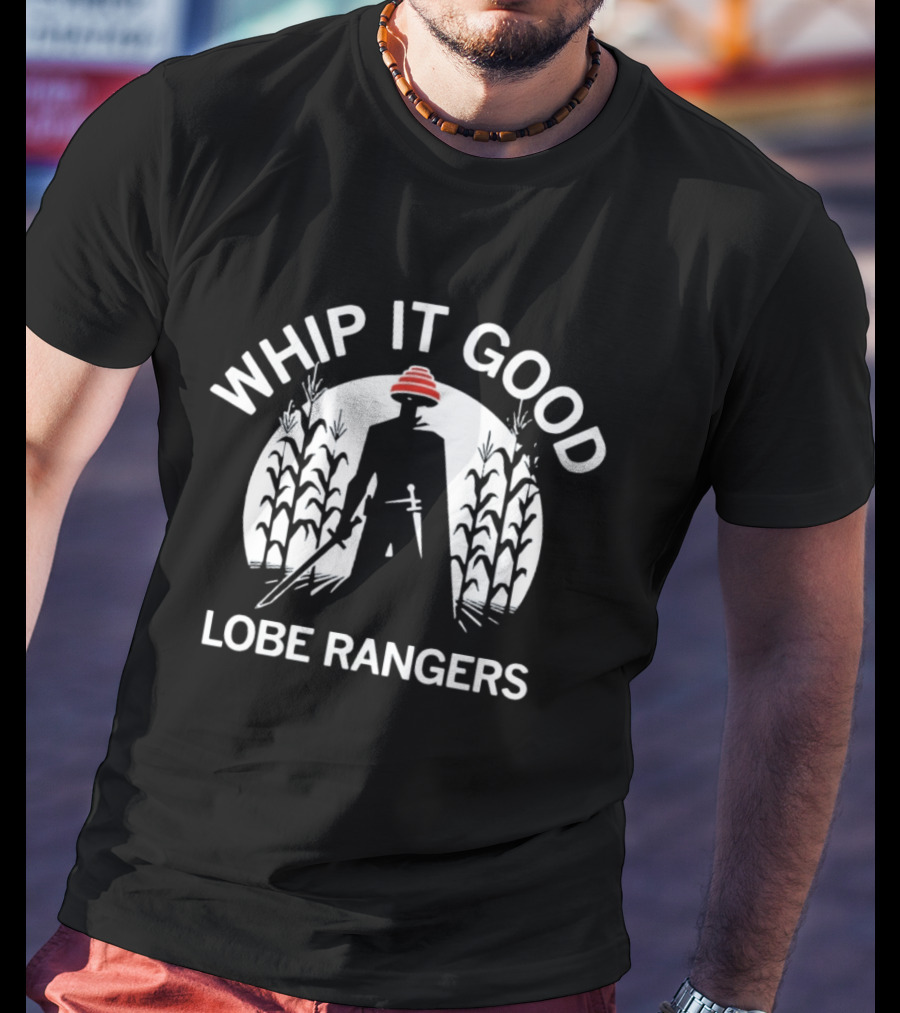 Whip It Good Lobe Rangers Cornfield Silhouette Red Hat T-Shirt
