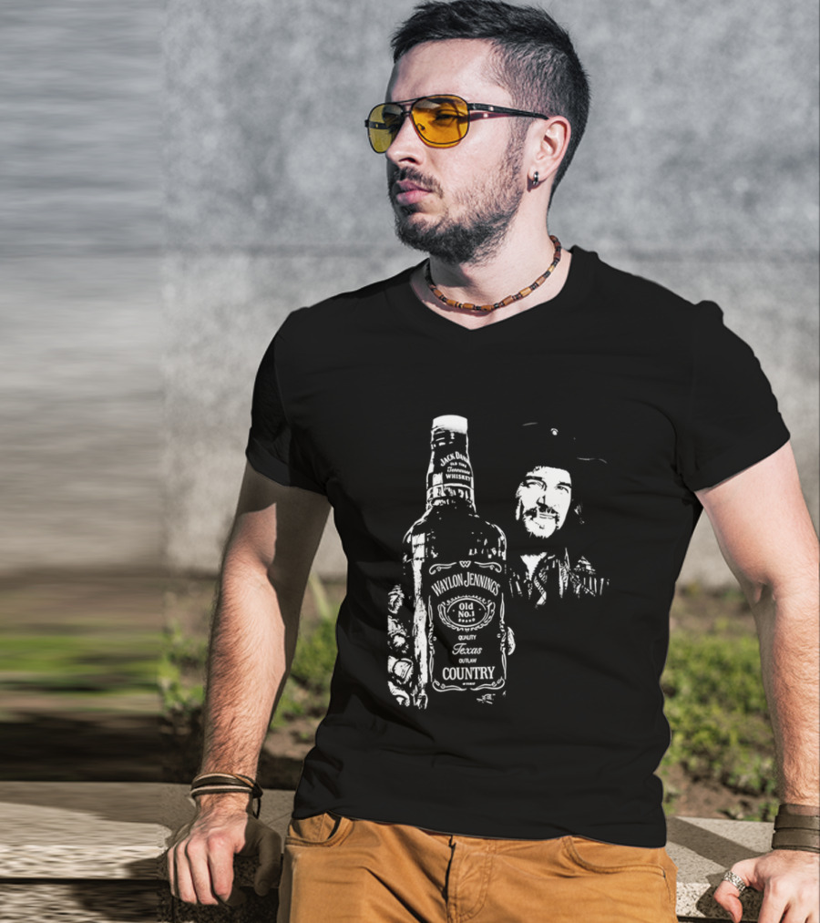 Waylon Jennings Old No 8 Brand Texas Country T-Shirt