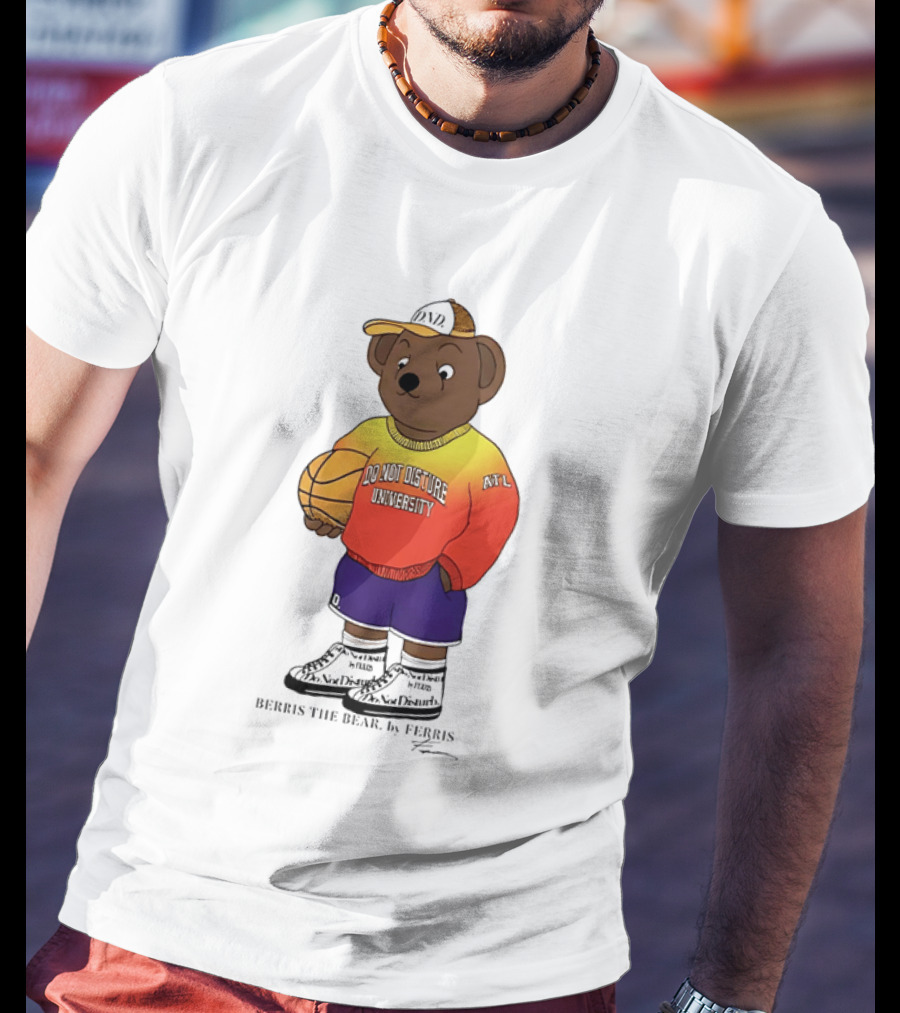 Berris The Bear Basketball Do Not Disturb University Giannis Antetokounmpo T-Shirt
