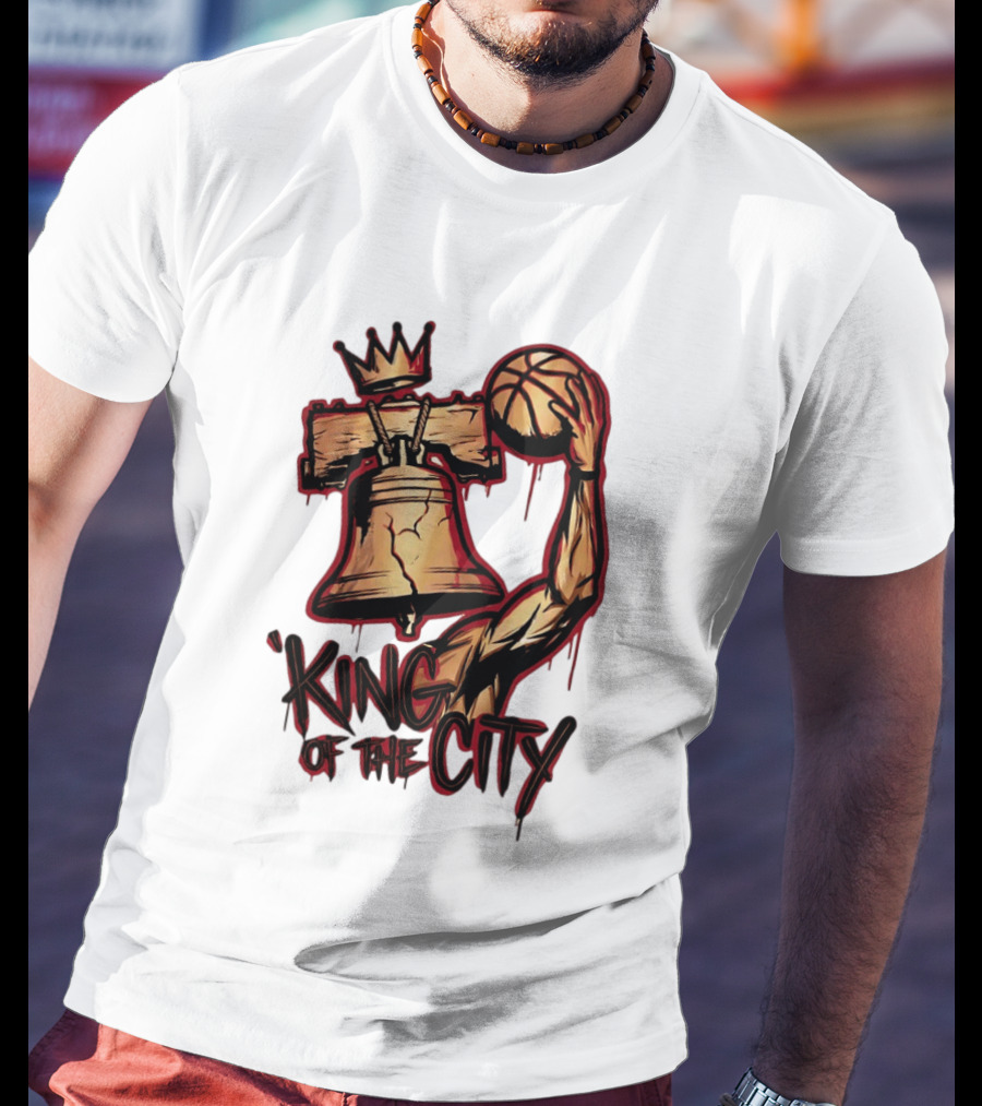 King Of The City Lebron James Basketball Philadelphia 76ers NBA 2026 T-Shirt