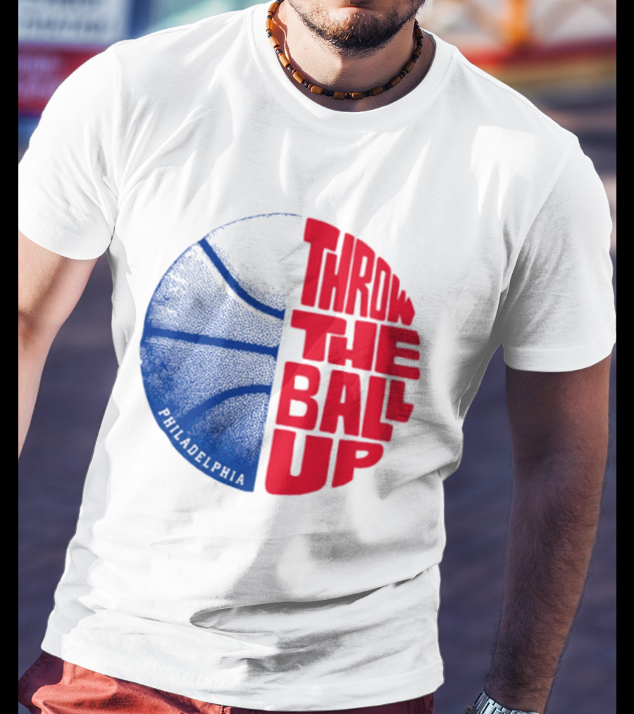 LeBron James Philadelphia 76ers Throw The Ball Up Basketball T-Shirt