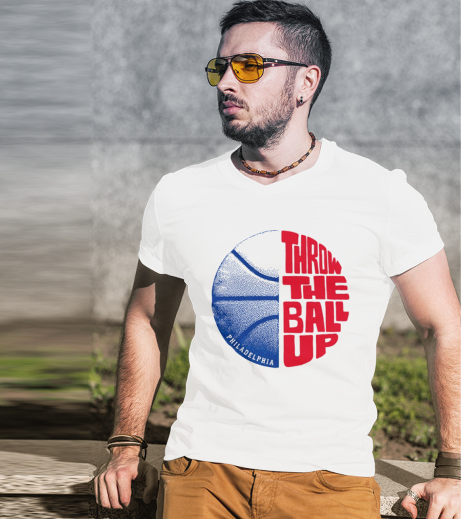 LeBron James Philadelphia 76ers Throw The Ball Up Basketball T-Shirt