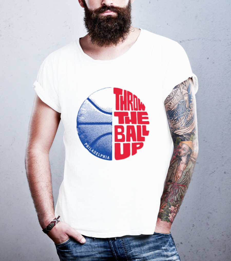 LeBron James Philadelphia 76ers Throw The Ball Up Basketball T-Shirt