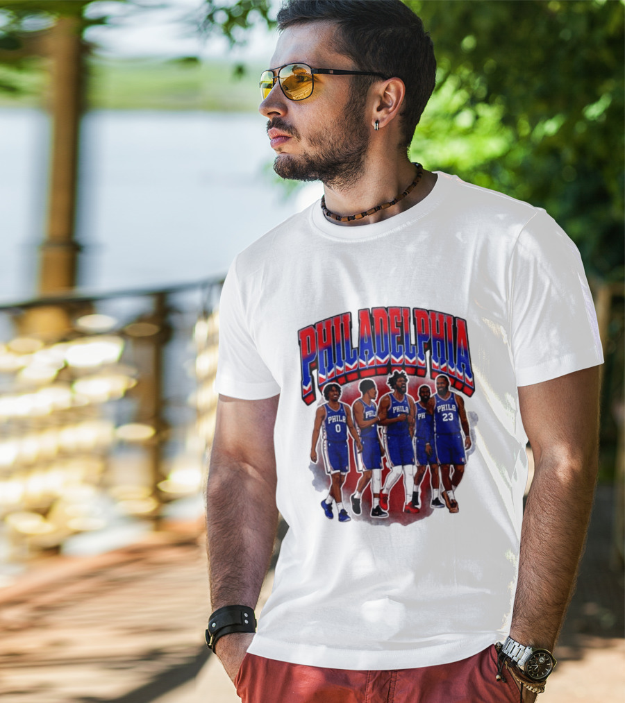 Philadelphia Basketball Starting 5 PHILA 23 0 T-Shirt