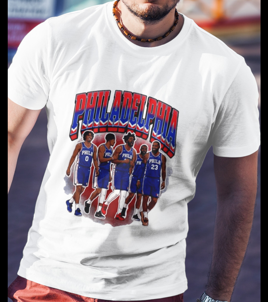 Philadelphia Basketball Starting 5 PHILA 23 0 T-Shirt