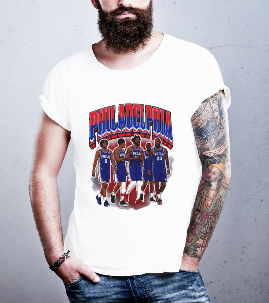 Philadelphia Basketball Starting 5 PHILA 23 0 T-Shirt