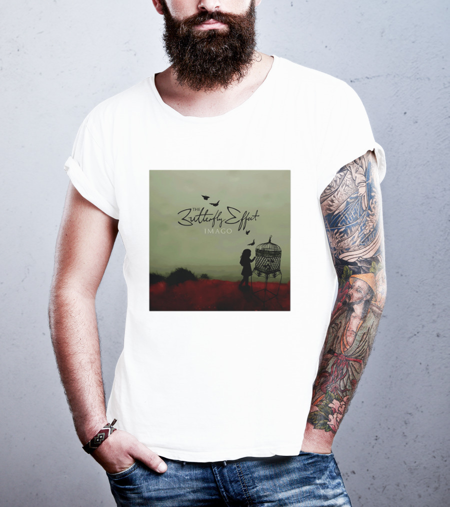 The Butterfly Effect IMAGO Silhouette With Birdcage And Butterflies T-Shirt