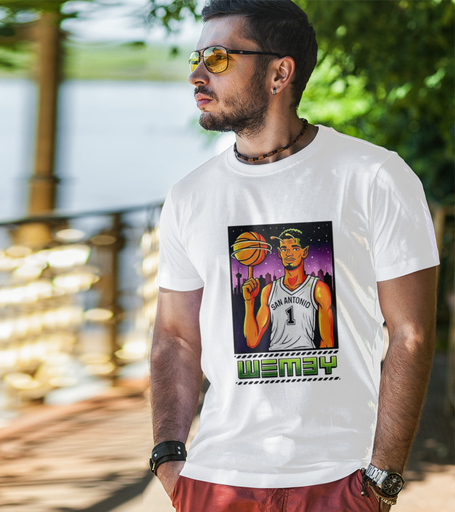 Wemby No 1 San Antonio Basketball Alien T-Shirt