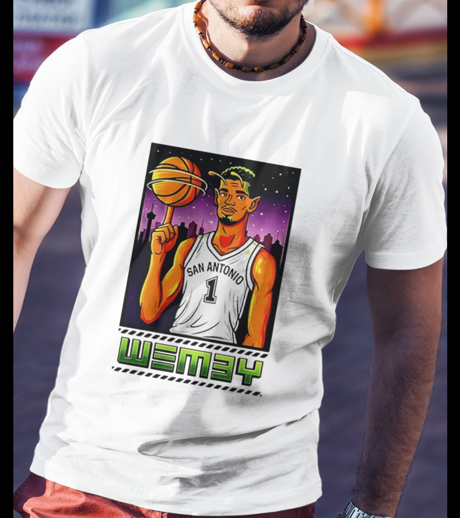 Wemby No 1 San Antonio Basketball Alien T-Shirt