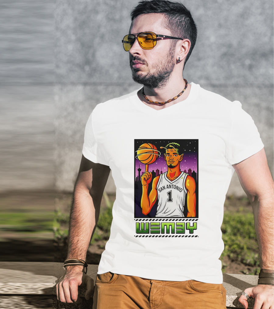 Wemby No 1 San Antonio Basketball Alien T-Shirt