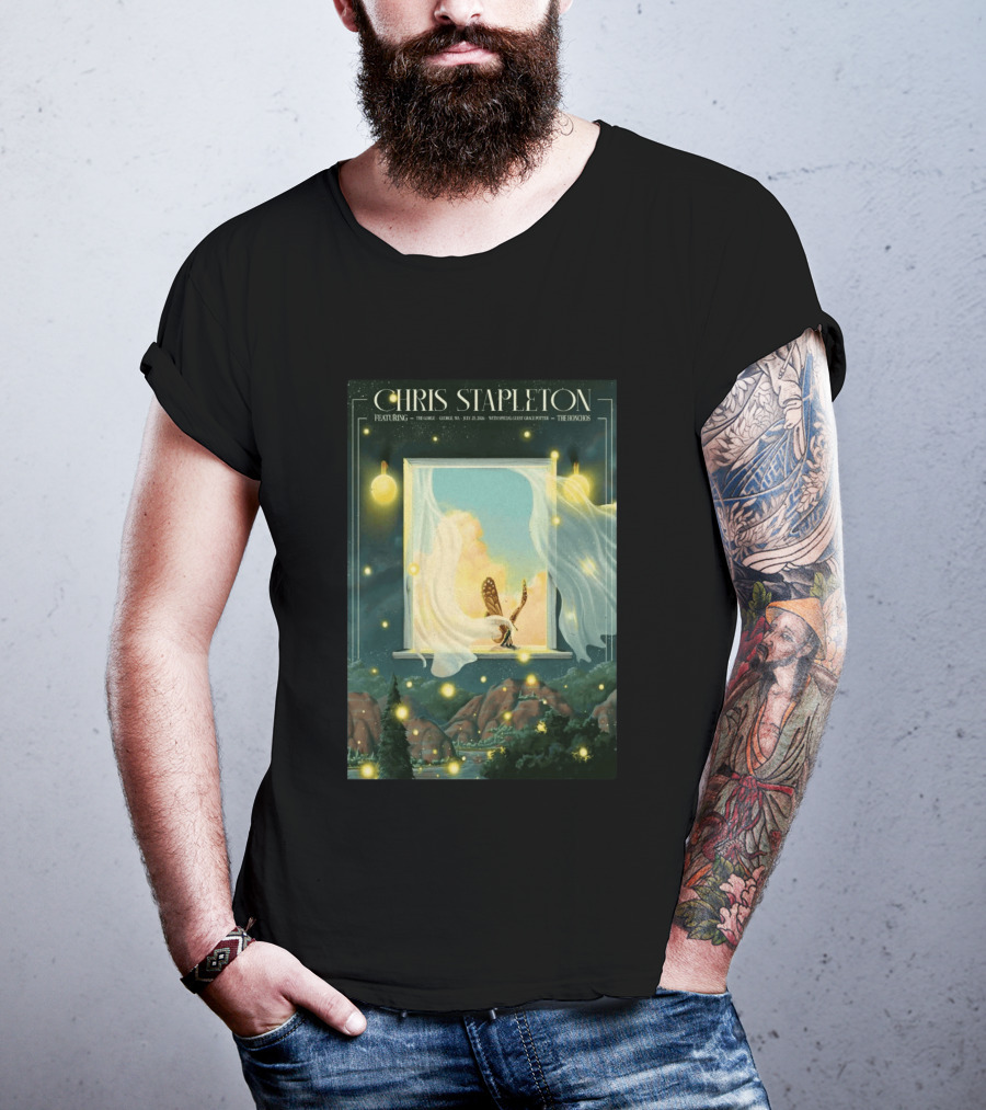 Chris Stapleton Featuring The Gorge George WA July 25 2026 With Special Guest Grace Potter The Honchos T-Shirt