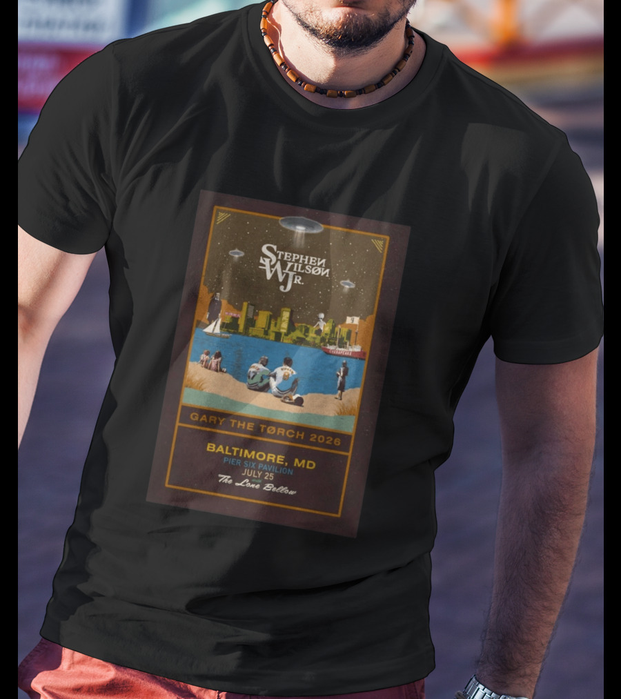 Stephen Wilson Jr Baltimore Gary The Torch 2026 Pier Six Pavilion July 25 The Lone Bellow T-Shirt